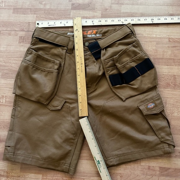 Rare NWOT Dickies Women’s Unisex Flex Work Industrial Shorts - Khaki Brown - Picture 3 of 11